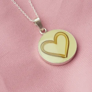 Colgante Cabú Corazón de Leche Materna - Imagen 3