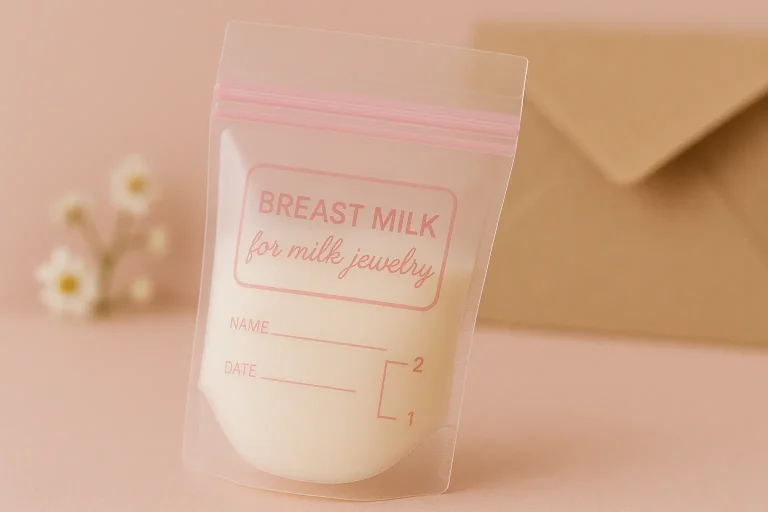 así se hacen las joyas de leche materna